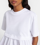 Patou Cotton jersey and faille T-shirt