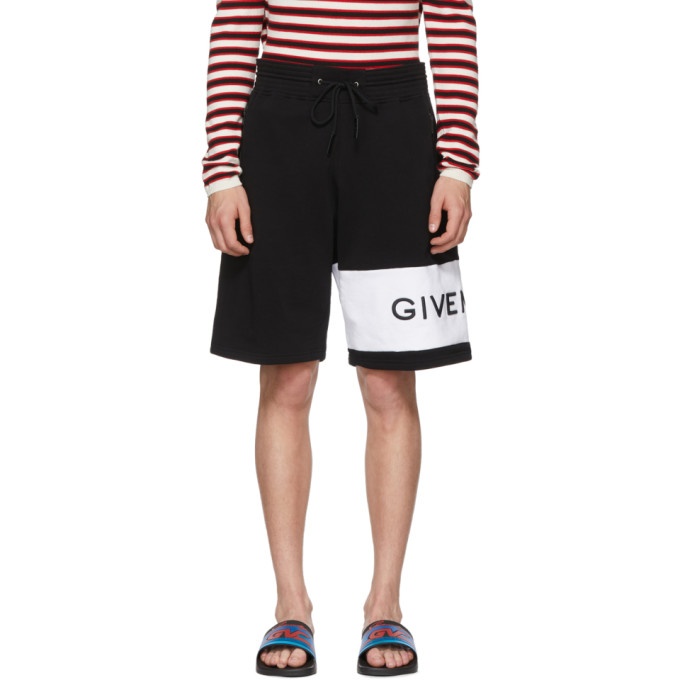 Photo: Givenchy Black and White 4G Bermuda Shorts