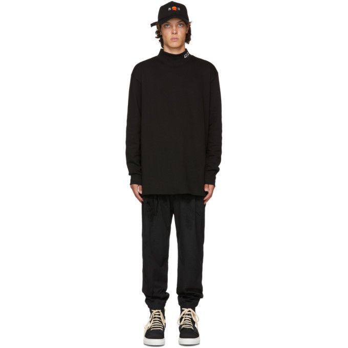 D by D Black Middle Collar Turtleneck