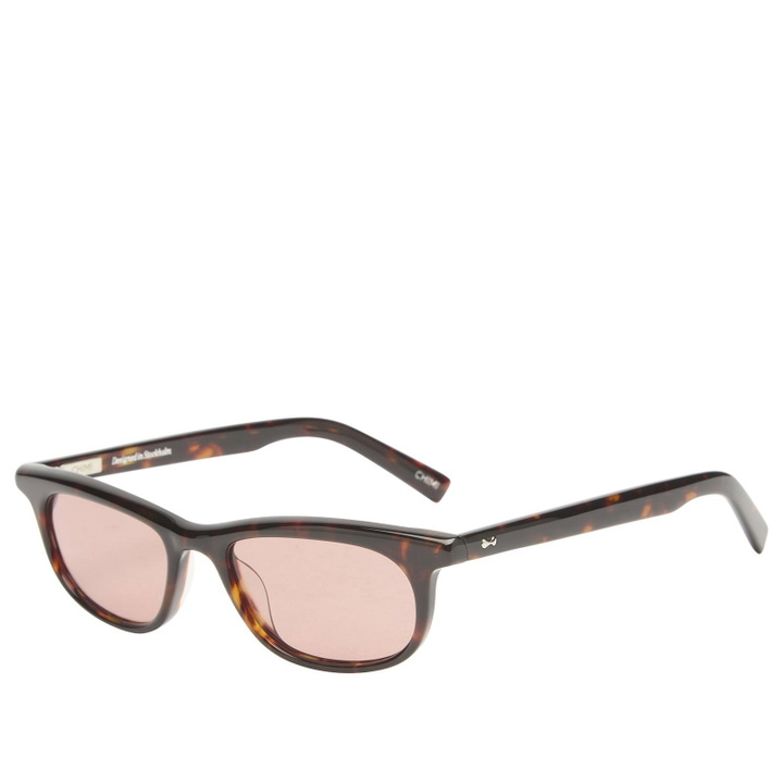 Photo: CHIMI Sim Sim Sunglasses in Deep Tortoise/Dusty Pink 