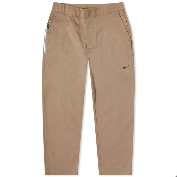 Photo: Nike Men's Woven Cropped Sneaker Pant in Sandalwood/Sail/Ice