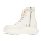 Rick Owens Drkshdw White Abstract High Sneakers