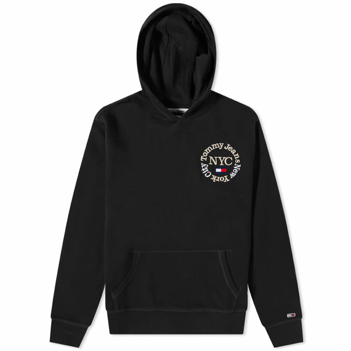 Photo: Tommy Jeans Men's Timeless Circle Hoody in Black