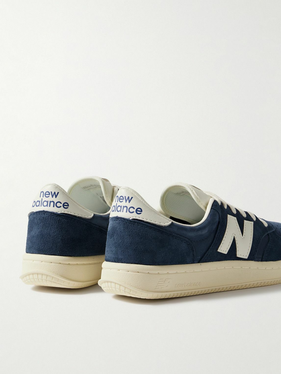 New Balance - CT500 Leather-Trimmed Suede and Nubuck Sneakers - Blue New  Balance