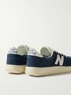 New Balance - CT500 Leather-Trimmed Suede and Nubuck Sneakers - Blue