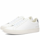 Woman by Common Projects Women's Retro Classic Trainers Sneakers in White/Silver