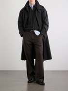Oliver Spencer - Lorimer Cotton-Blend Jacquard Half-Zip Sweater - Black