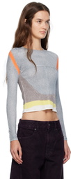 Eckhaus Latta Multicolor Lapped Baby Crewneck T-shirt