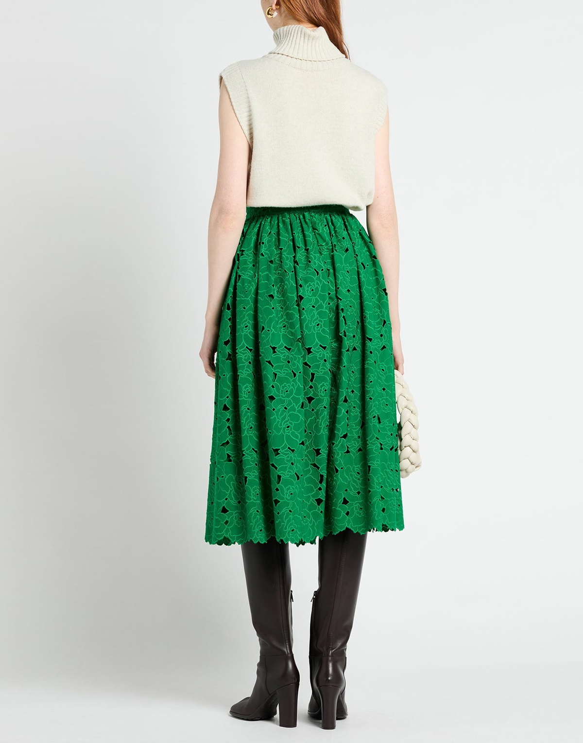 Erdem Womens Midi skirt in Green