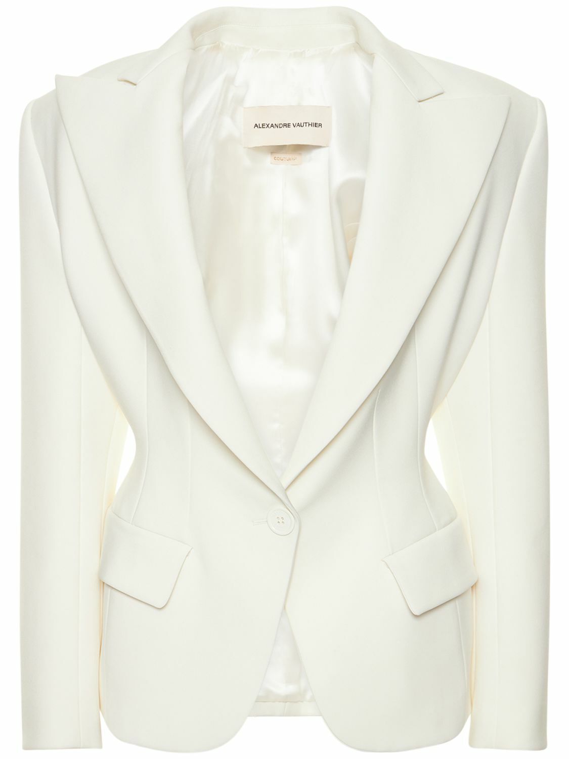 ジャケット ALEXANDRE VAUTHIER Ivory stretch viscose blend blazer Alexandre Vauthier single-breasted Blazer | White | FARFETCH