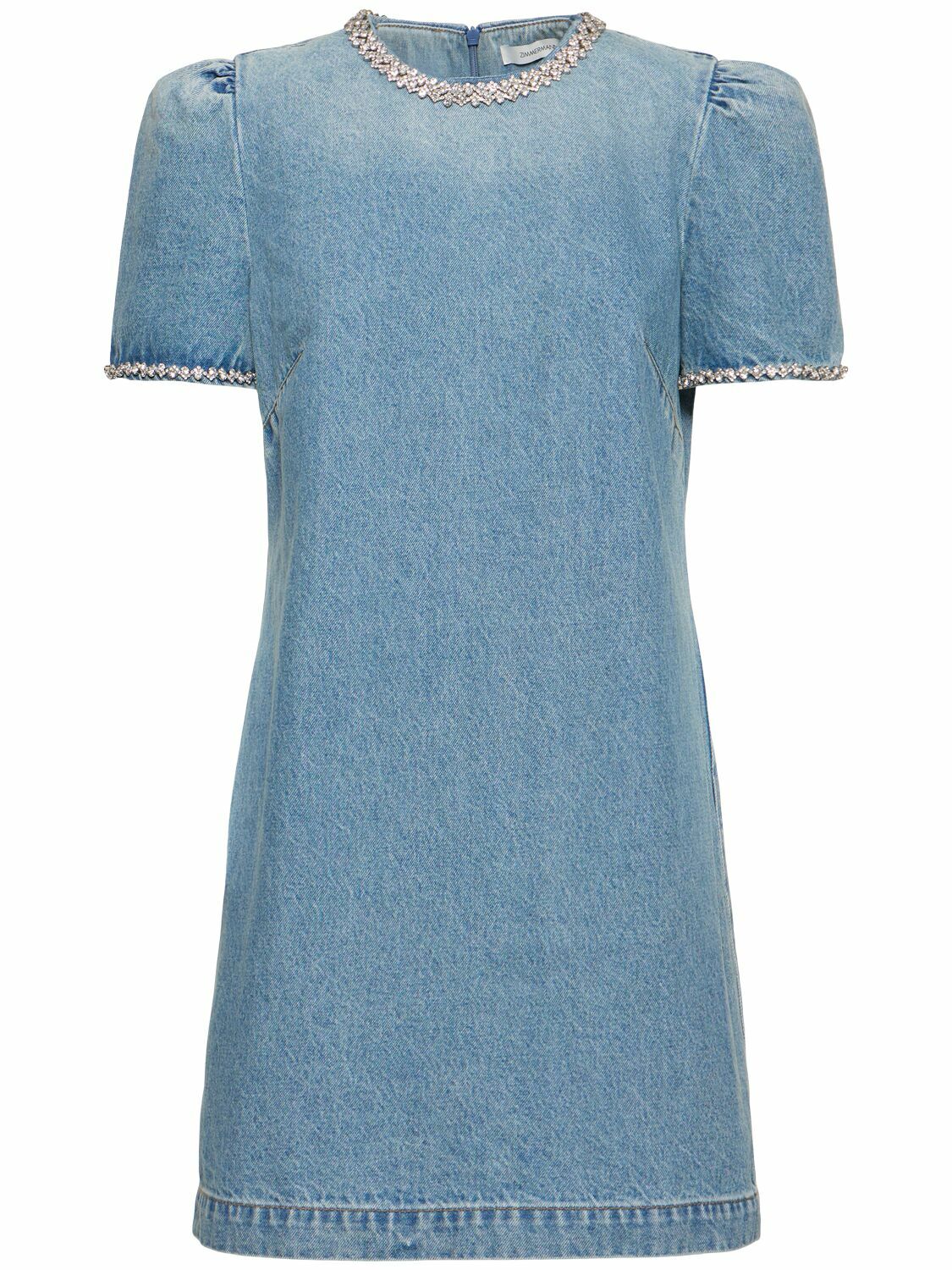 zimmerman denim dress ZIMMERMANN Crush gathered mini Care instructions ZIMMERMANN Crush Embellished Denim Mini