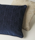 Etro Flag monogram corduroy cushion