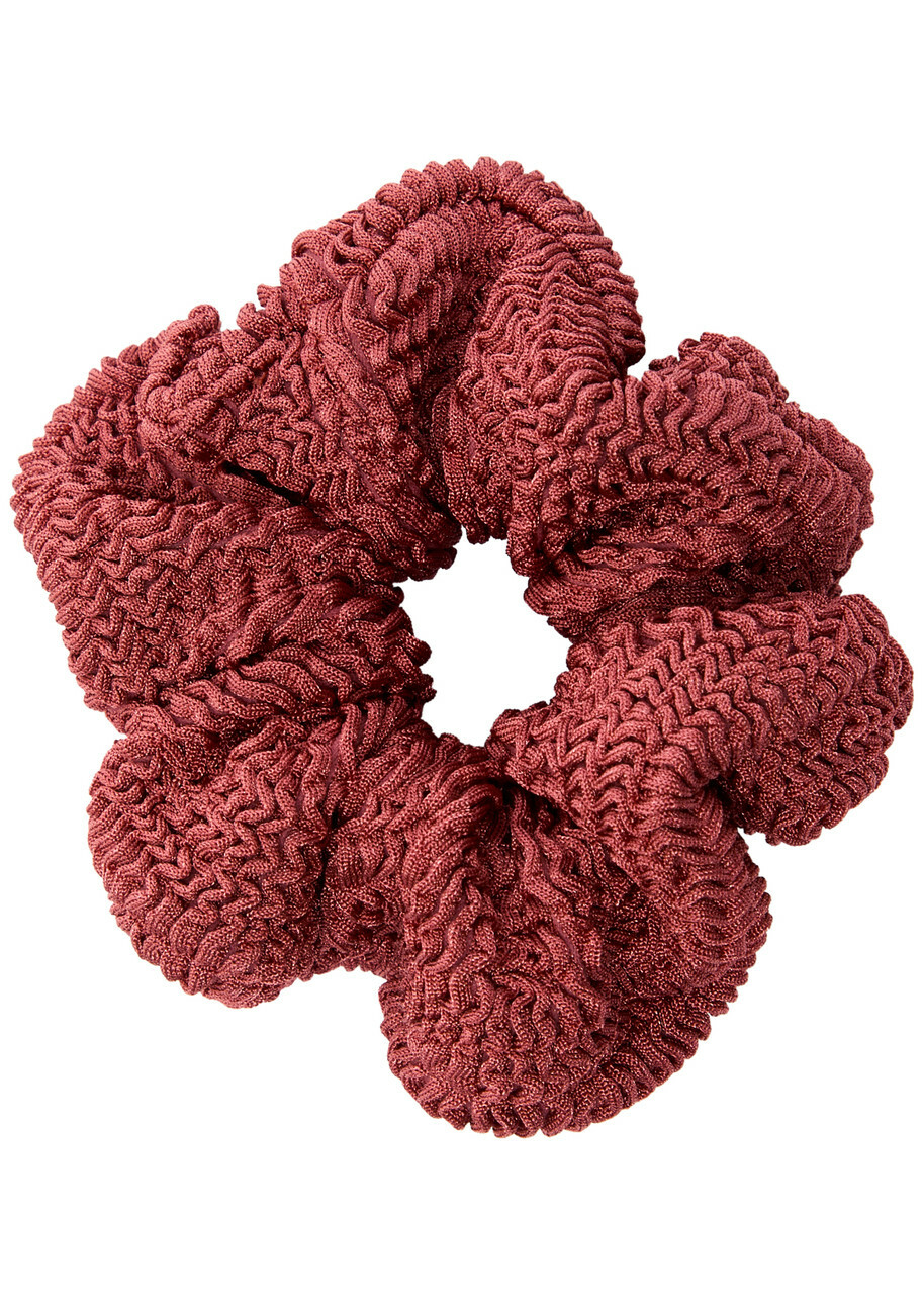 ヘアアクセサリー Hunza G SS24 Light pink fabric scrunchie (SCRUNCHIE BLUSH) Sugar Cloud Scrunchies XL