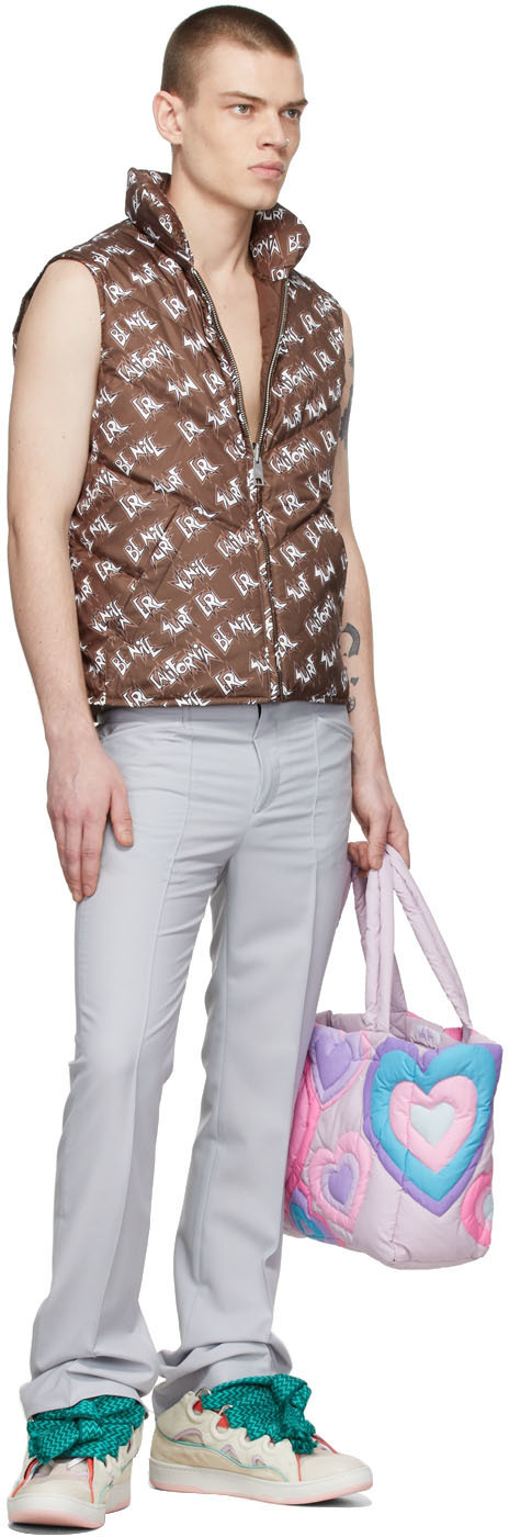 ERL Khaki Polyester Down Vest
