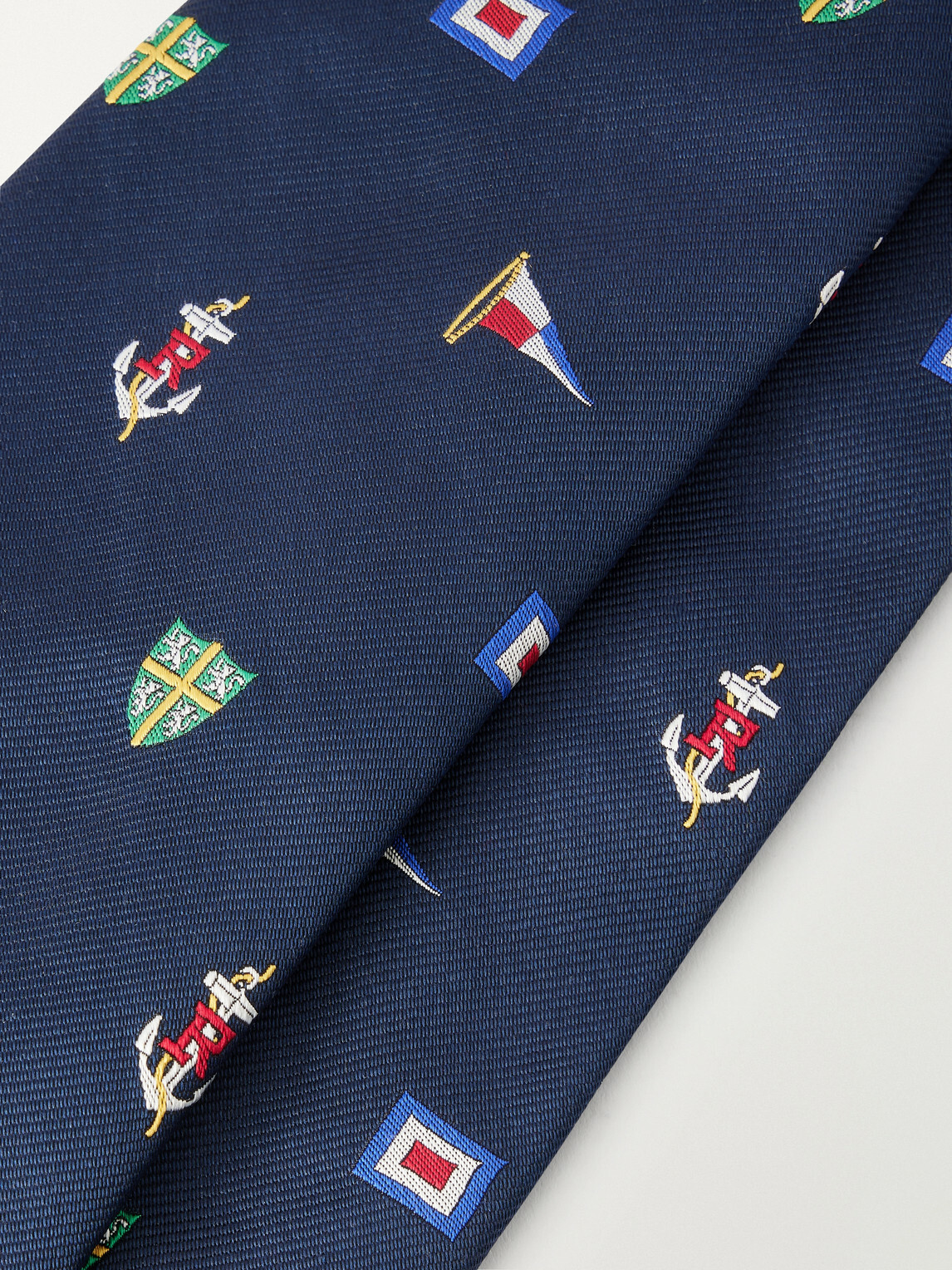 Polo Ralph Lauren - 8cm Embroidered Silk Tie