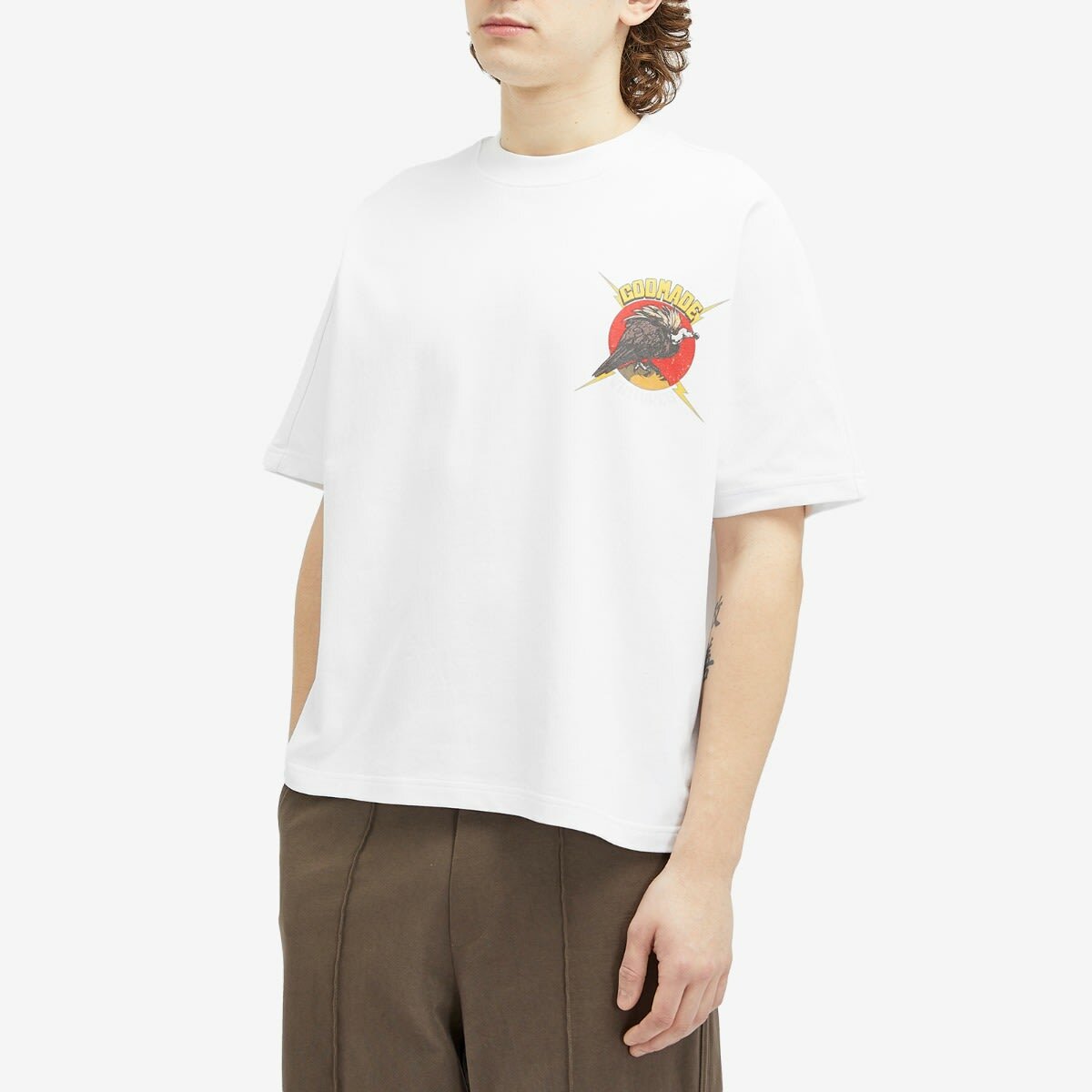 God Made Men's Vultures T-Shirt in White