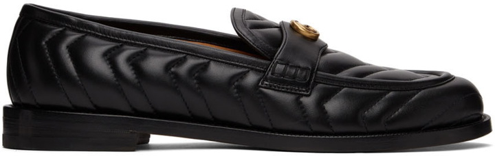 Photo: Gucci Black GG Marmont Loafers