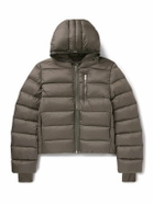 Rick Owens - Slim-Fit Quilted Shell Down Hooded Jacket - Brown