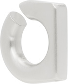 Rick Owens Silver Hollywood Round Prong Ear Cuff