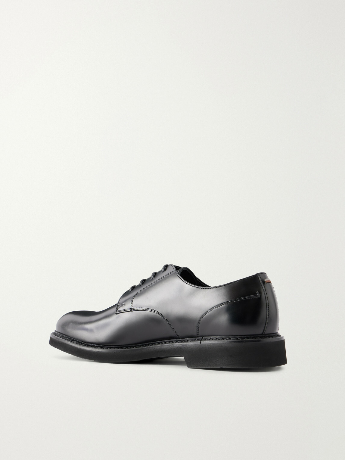 Canali - Leather Derby Shoes - Black