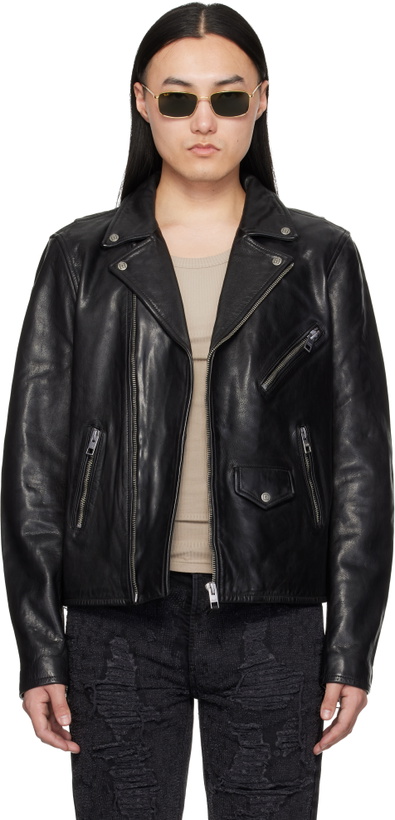 Photo: Ksubi Black Capitol Leather Jacket