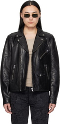 Ksubi Black Capitol Leather Jacket