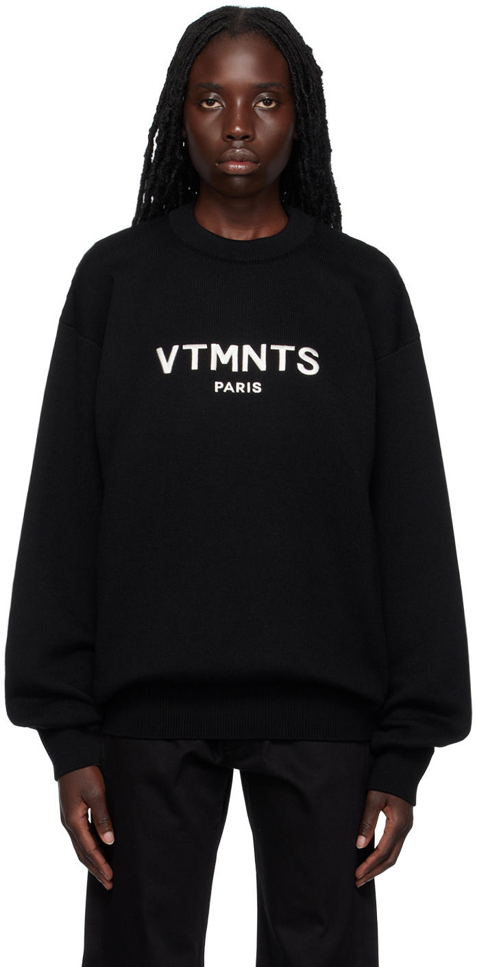 VTMNTS Black Paris Sweater
