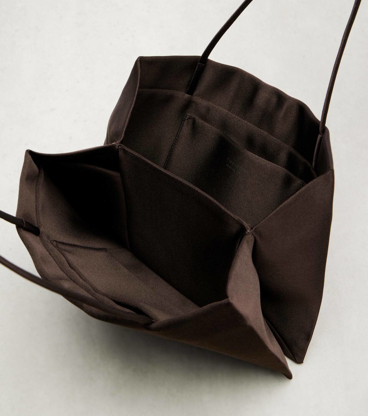 The Row Cecily satin shopper The Row