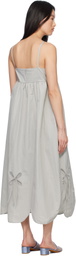 J.Kim Gray Petal Midi Dress