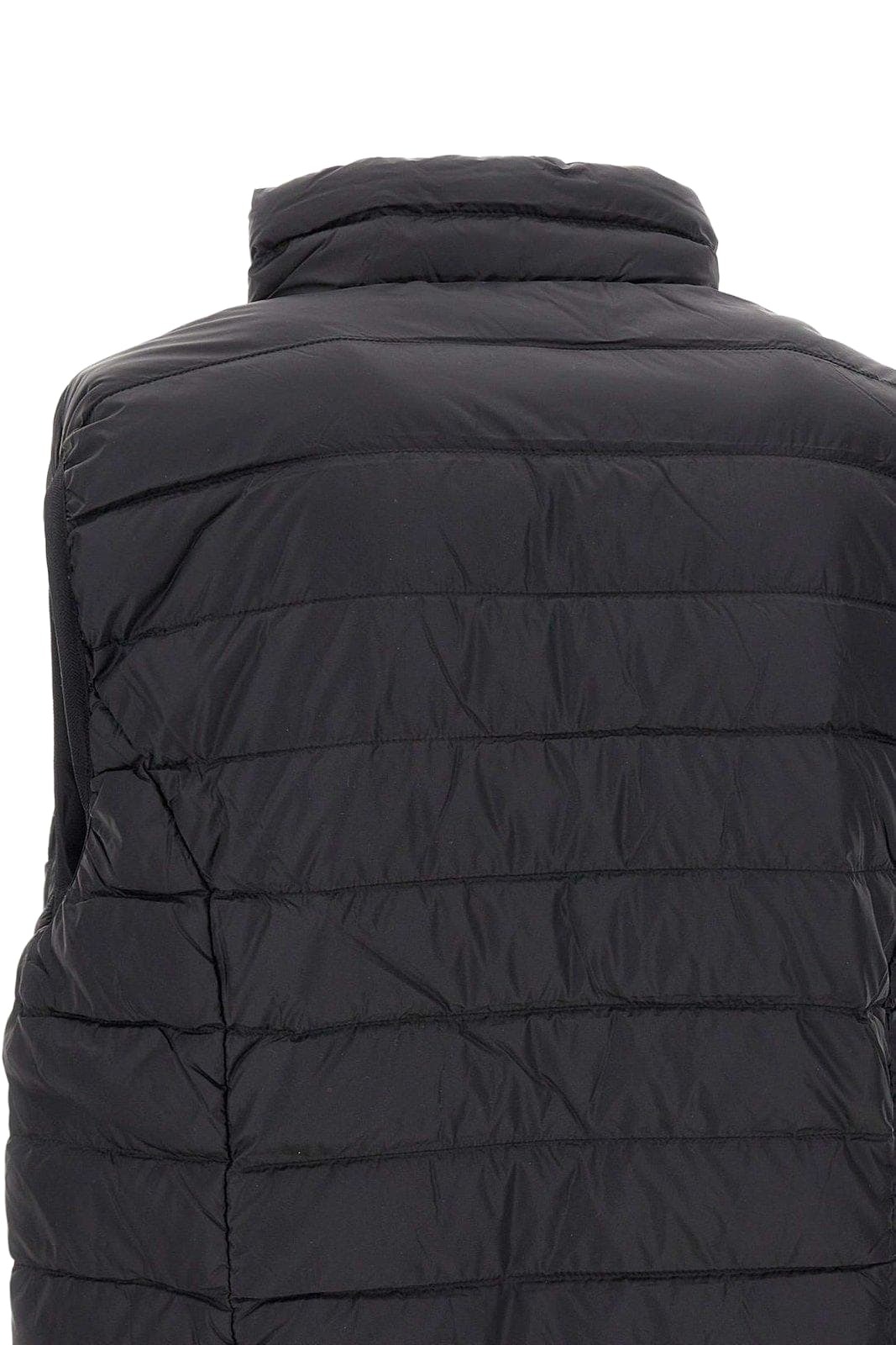 EA7 Logo Printed Quilted Padded Gilet
