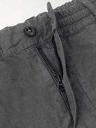 C.P. Company - Straight-Leg Logo-Appliquéd Cotton Reps Cargo Shorts - Gray