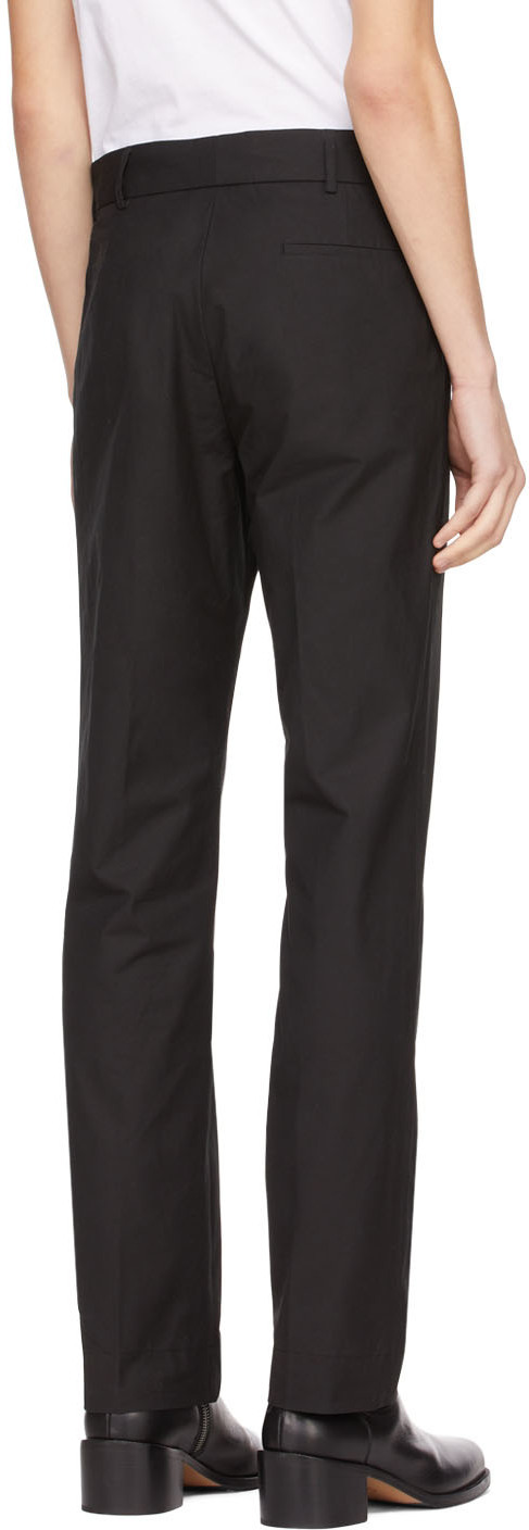 3MAN Black Cotton Trousers