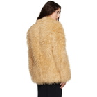 Isabel Marant Yellow Mylae Faux-Fur Jacket