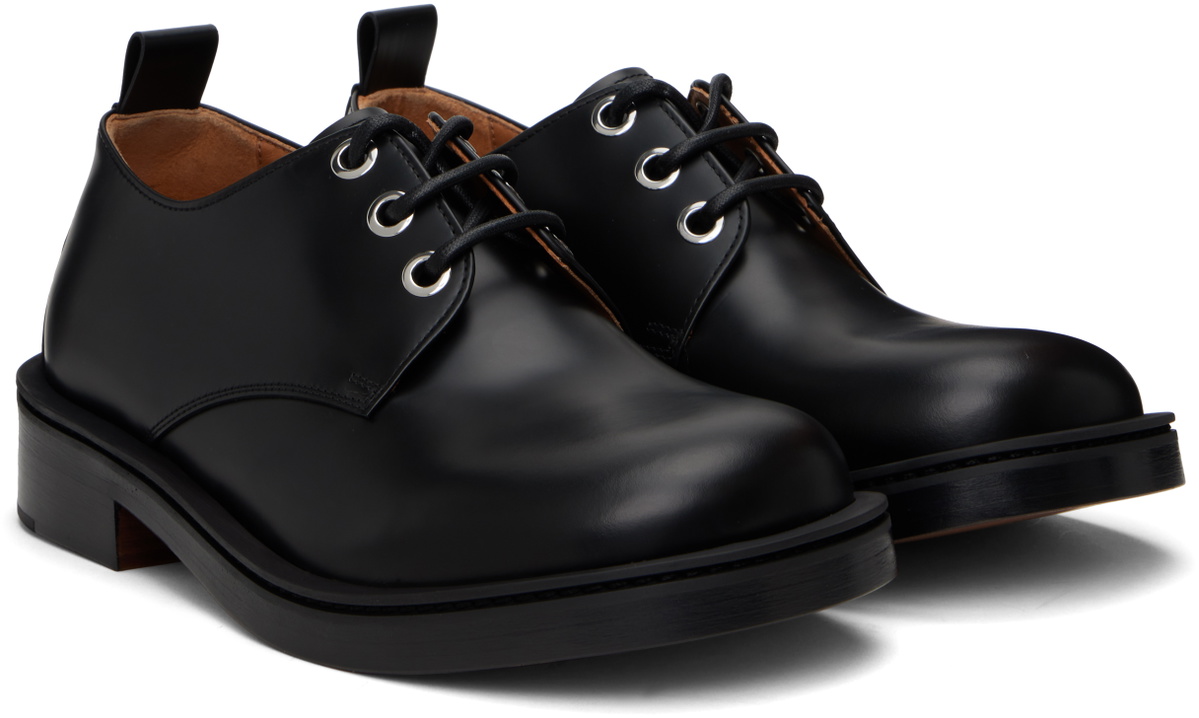 McQueen Black Trunk Lace Up Derbys