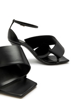 Givenchy Twisted Leather Sandals Black