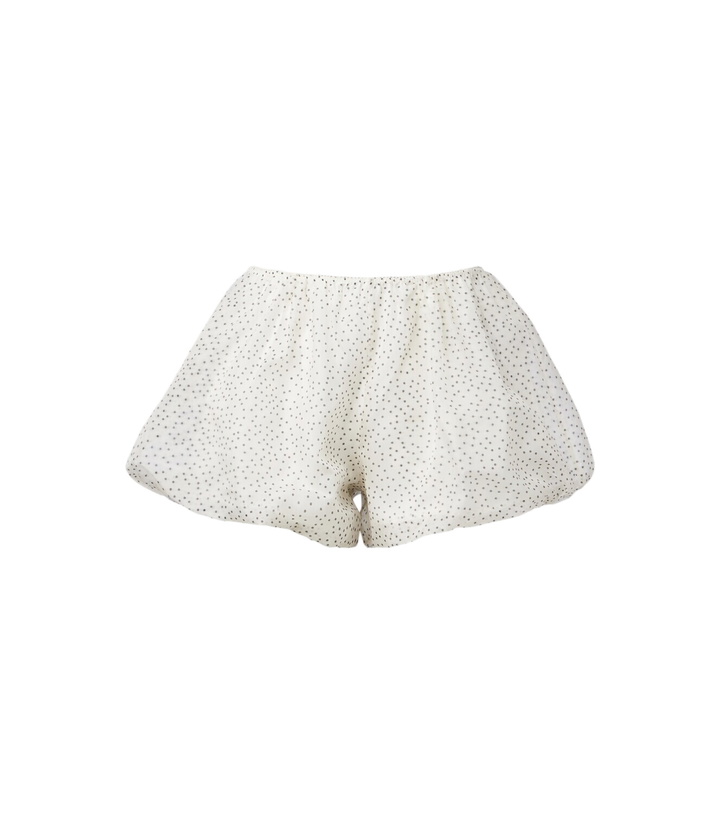 Photo: SIR Polka-dot silk organza shorts