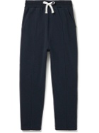 Ermenegildo Zegna - Tapered Cotton-Blend Jersey Sweatpants - Blue