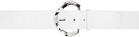 Maryam Nassir Zadeh White Mundo Belt