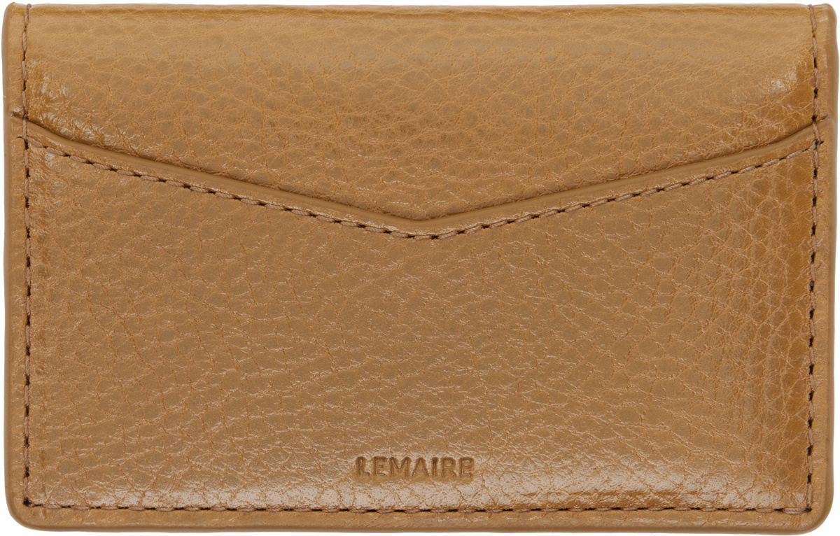 LEMAIRE Tan Gear Pocket Organizer Card Holder