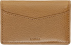 LEMAIRE Tan Gear Pocket Organizer Card Holder