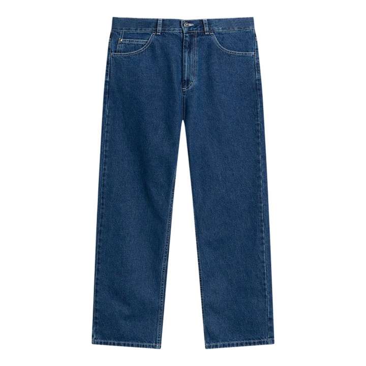 Photo: Polar Skate Co. Men's 91 Loose Straight Jeans in Blue Wash