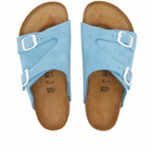 Birkenstock Zurich in Sky Blue Suede