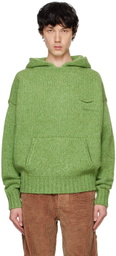le PÈRE Green Knitted Hoodie