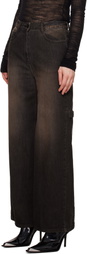 Juun.J Black Layered Jeans & Shirt Set