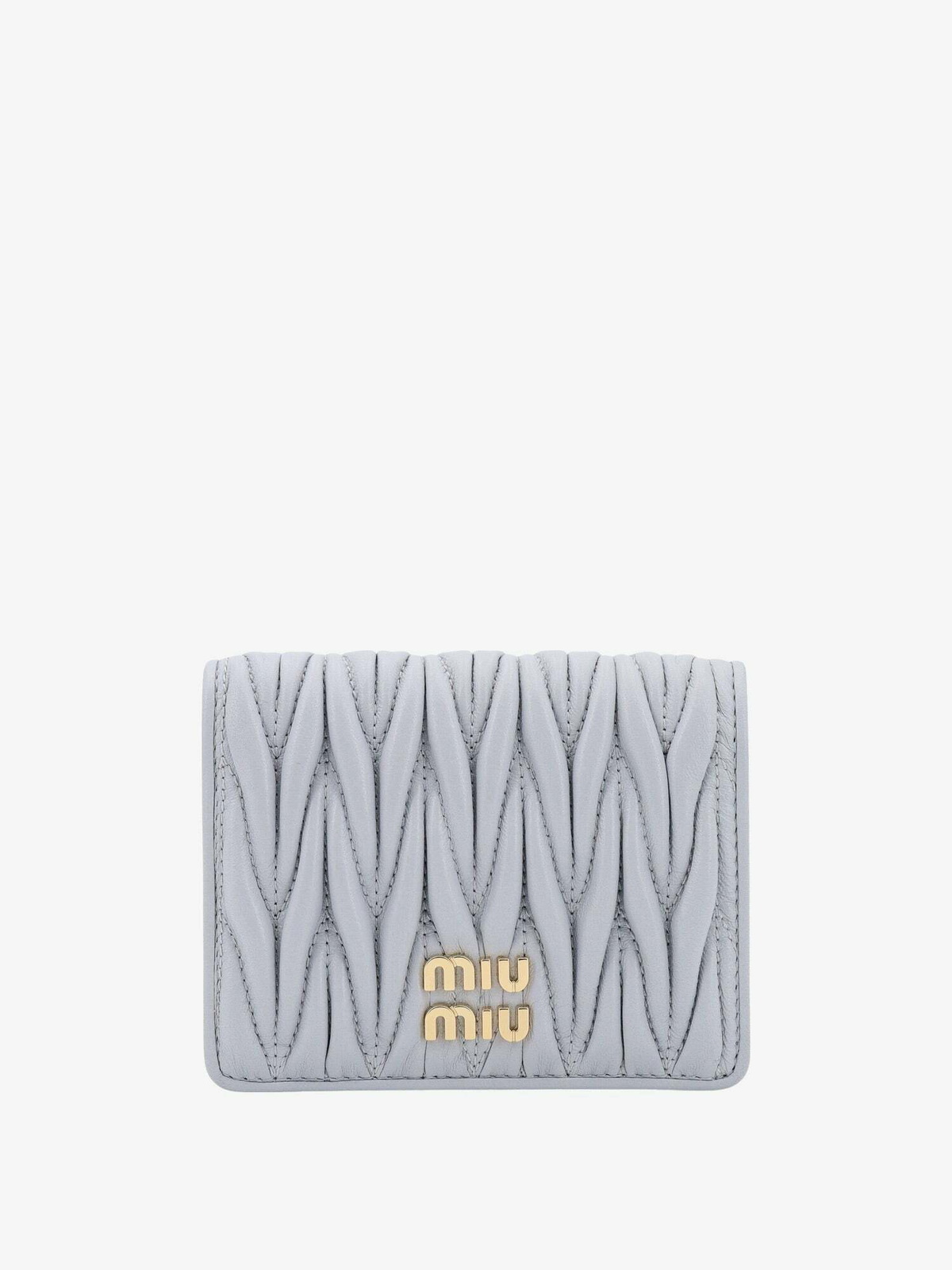 小物 Miu Miu Leather Canvas Wallet Miu Miu Women's' Small Leather Wallet in Black | LN-CC®