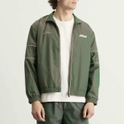 Les Deux Men's Prince Shiny Track Jacket in Pineneedle Green