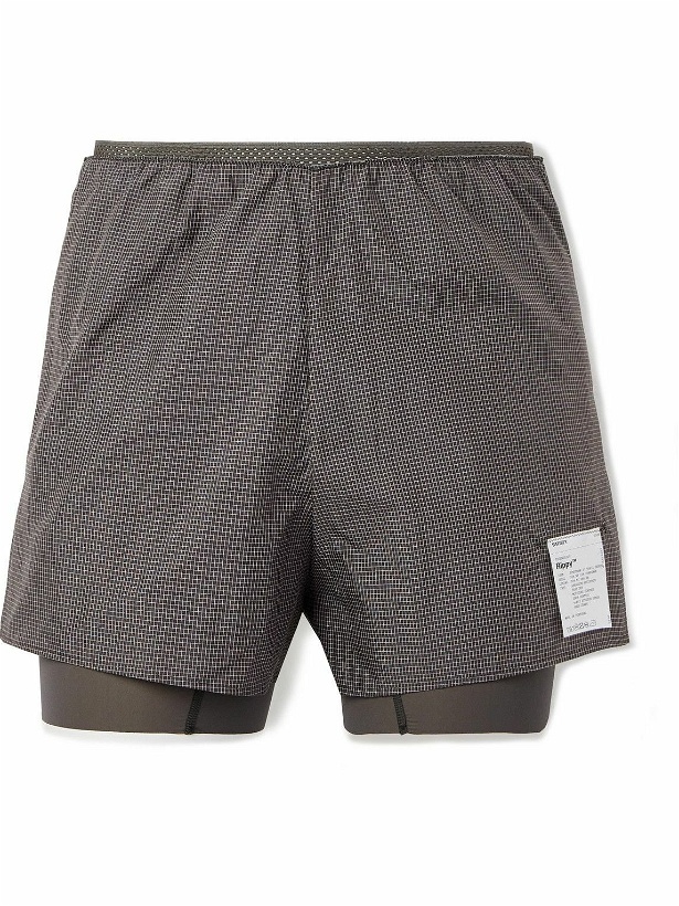 Photo: Satisfy - Straight-Leg Layered Rippy™ Dyneema® and Justice™ Shorts - Brown
