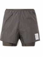 Satisfy - Straight-Leg Layered Rippy™ Dyneema® and Justice™ Shorts - Brown