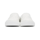 Gucci White G Rhombus Slip-On Sneakers