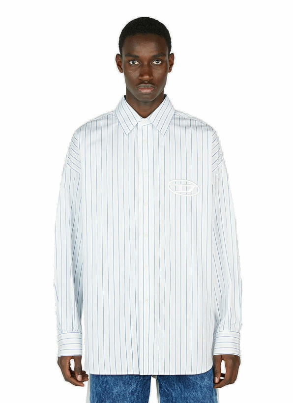 Photo: Diesel - S-Doubly Striped Shirt in White